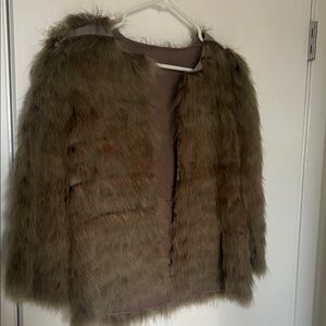 Lightweight Ostrich feather jacket- S